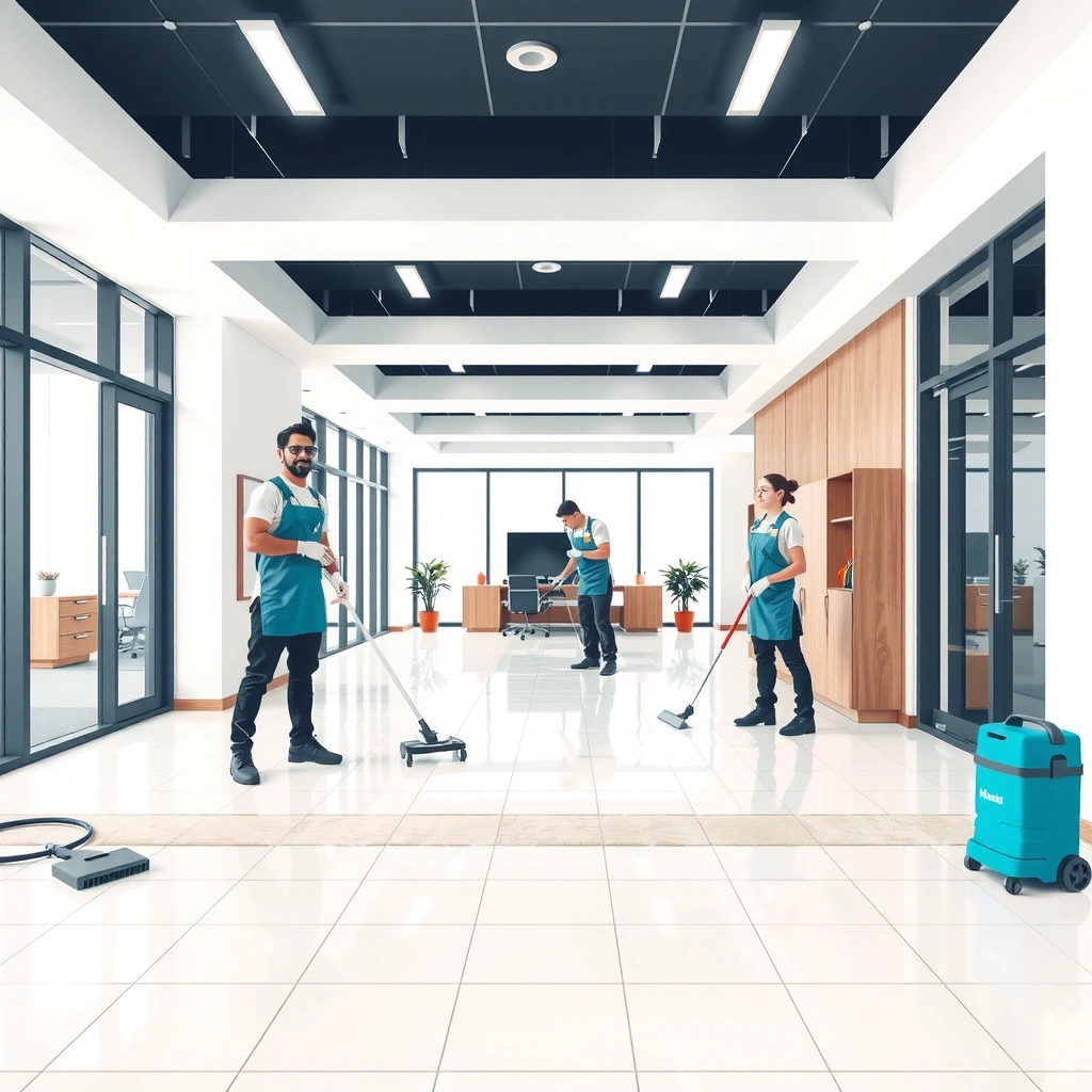 Professional cleaning team